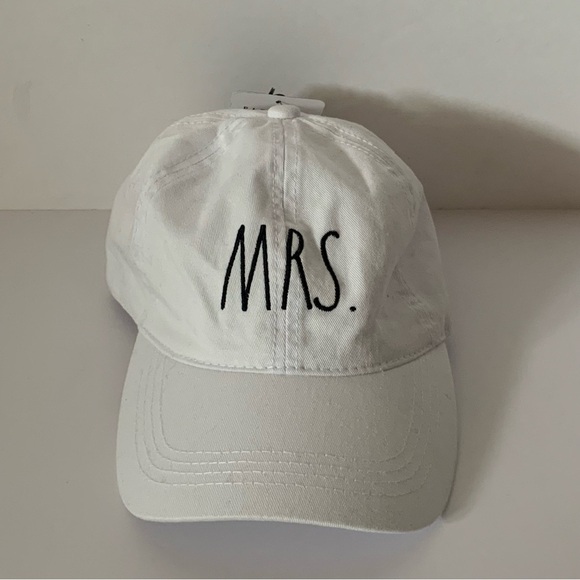 NWT. RAE DUNN White 'MRS.' Baseball Cap - Picture 2 of 6